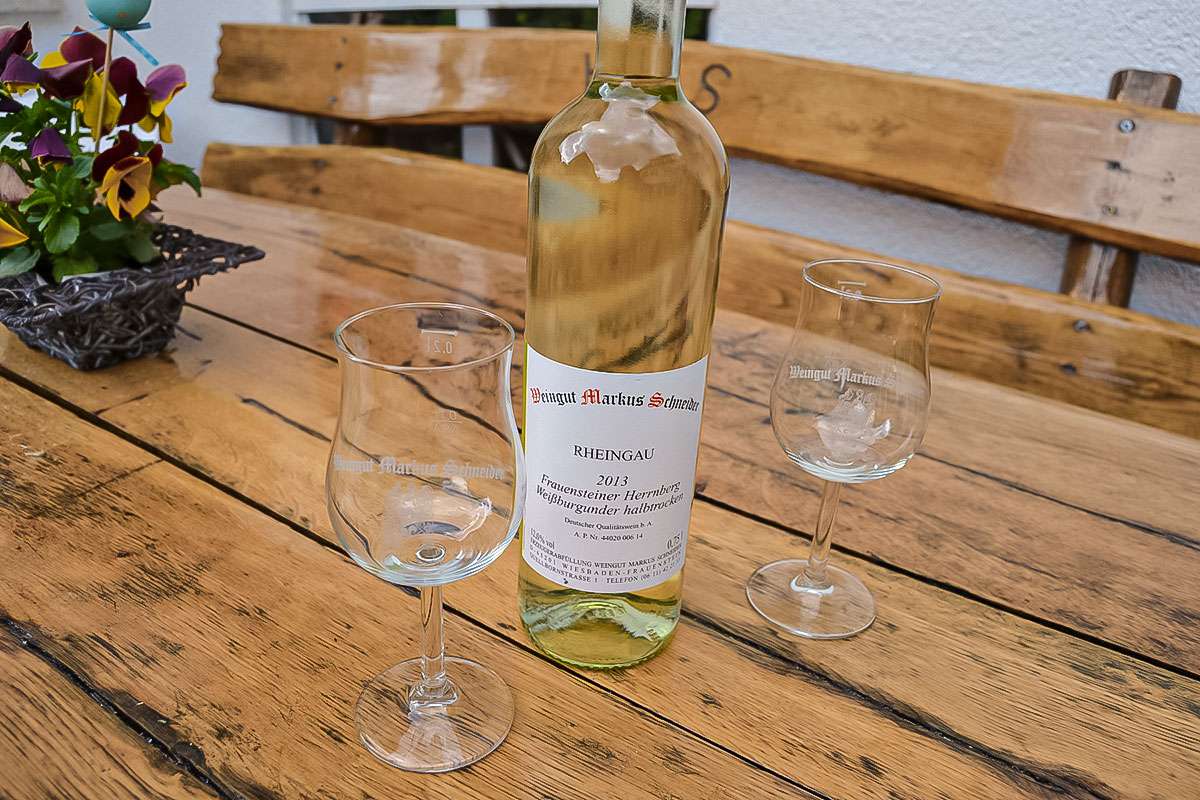 Weinberge in der Gemarkung Frauenstein im Rheingau